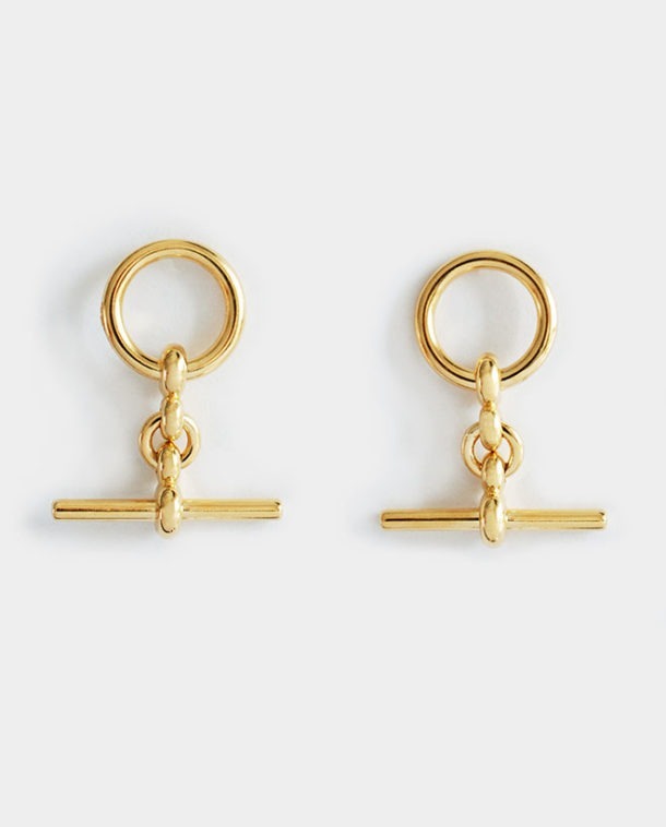 modern gold earrings