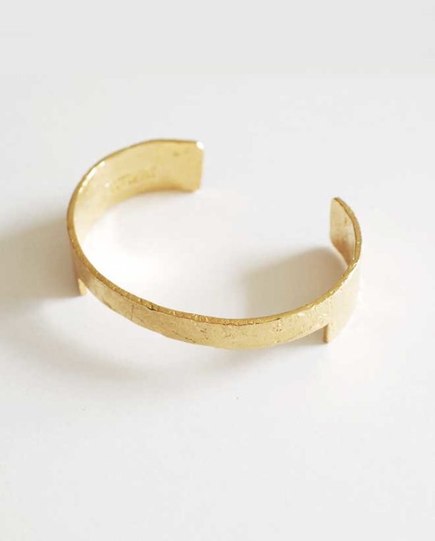 textured gold bracelet