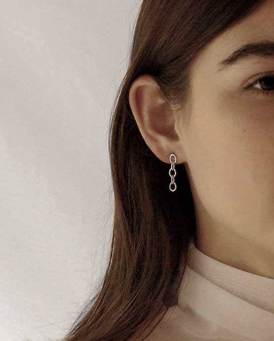 simple chain earrings