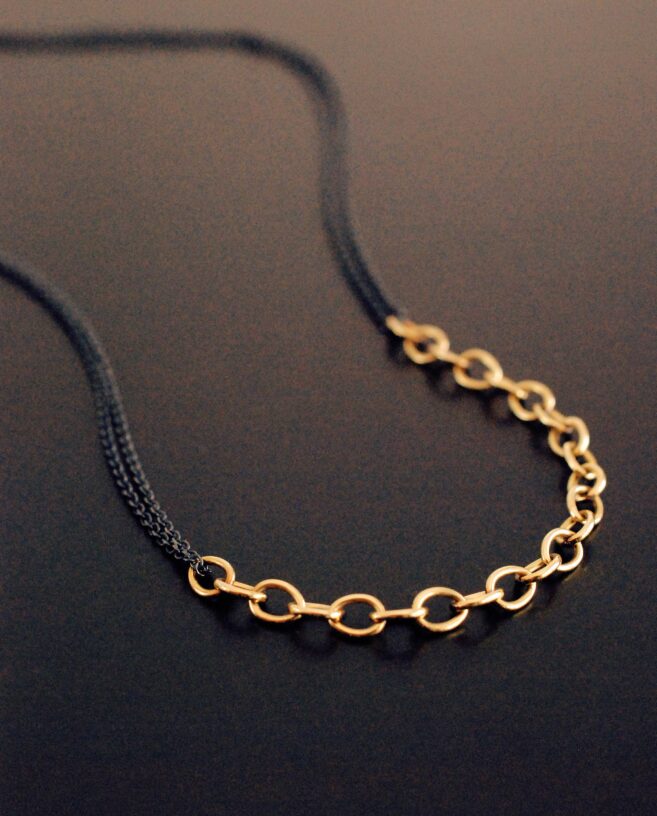 black and gold chain