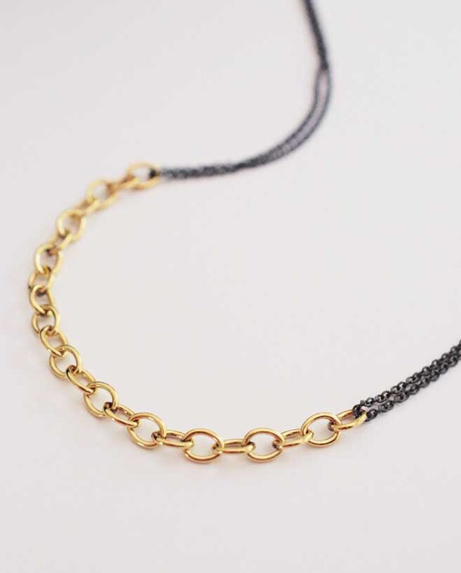 black and gold chain